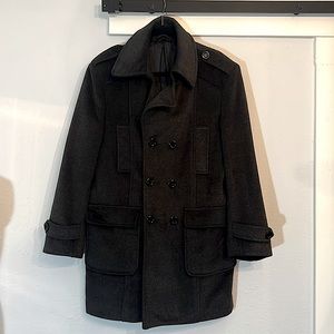 Giorgio Armani military peacoat dark grey peacoat jacket coat EU 50 men’s large